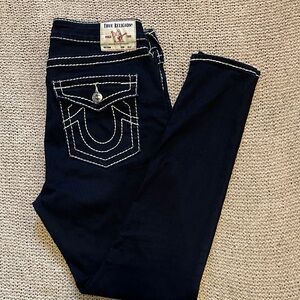 True Religion Indigo Jeans with White Stitching